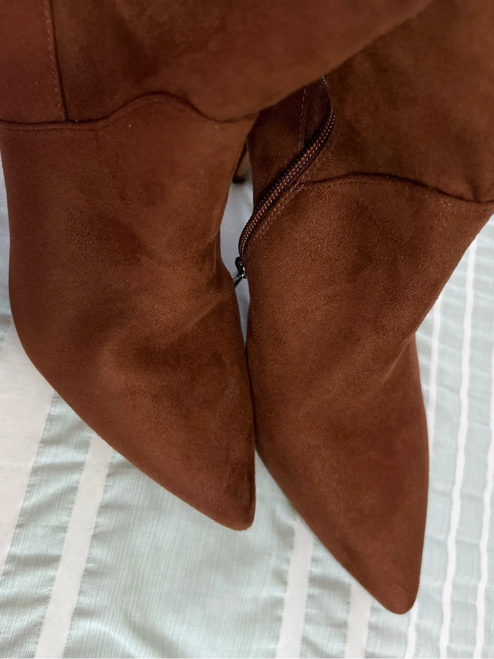 Jessica Simpson Womens Anitah Faux Suede Heels Over-The-Knee Boots size 8.5